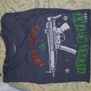Zero foxtrot Grey Large Xmas Shirt